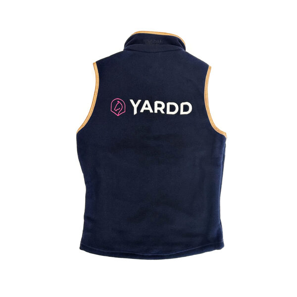 Image of the Yardd gilet from the back with a white background